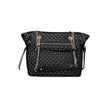 Black Polyethylene Women Handbag