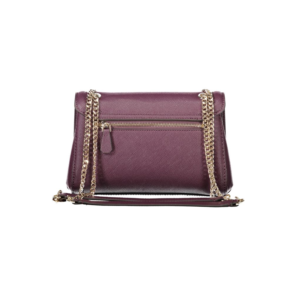 Purple Polyethylene Women Handbag