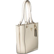 Beige Polyethylene Women Handbag