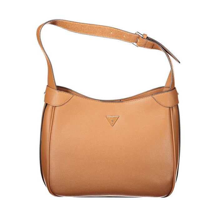 Brown Polyethylene Women Handbag