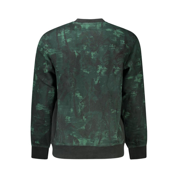 Green Cotton Men Sweater