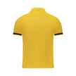 Yellow Cotton Men Polo Shirt