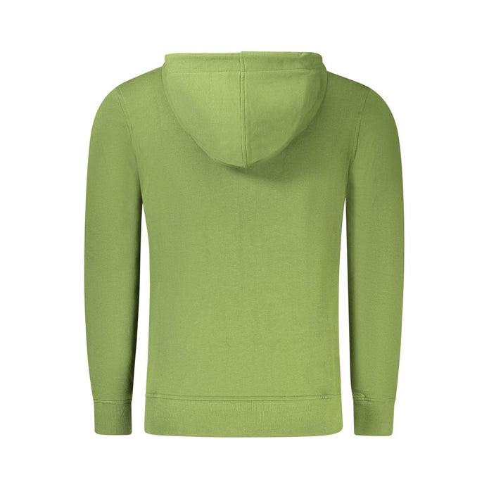 Green Cotton Men Sweater