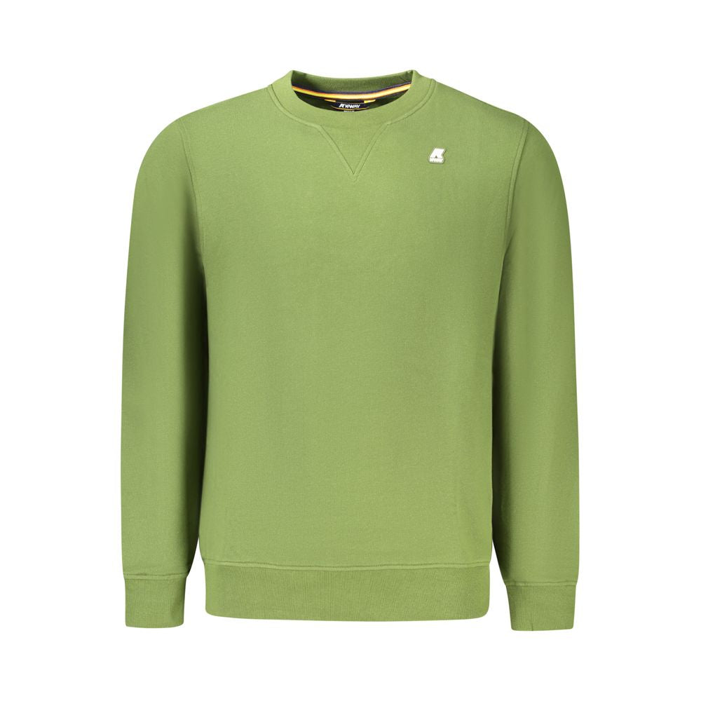 Green Cotton Men Sweater