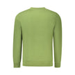 Green Cotton Men Sweater