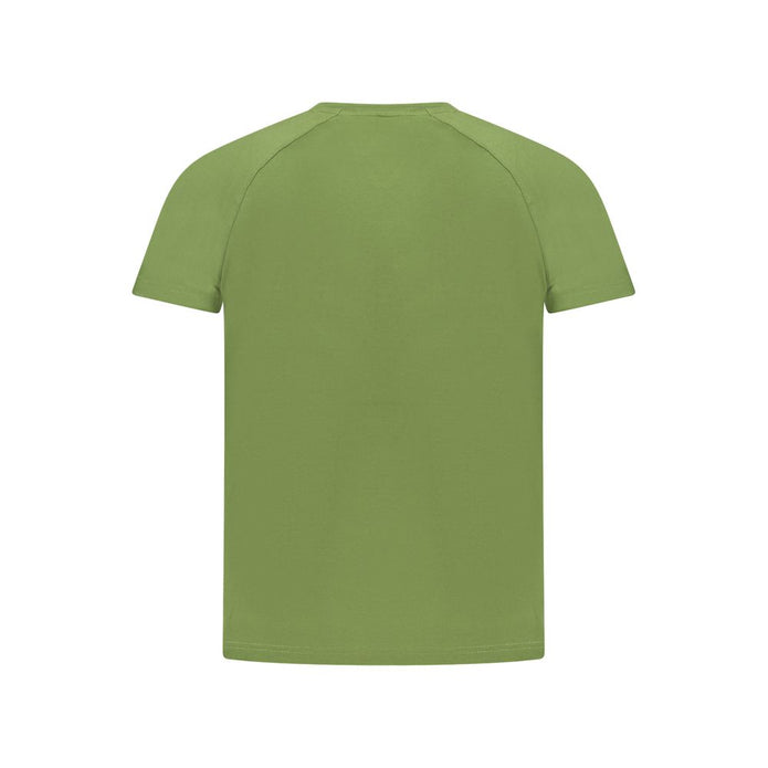 Green Cotton Men T-Shirt