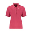 Pink Cotton Women Polo Shirt