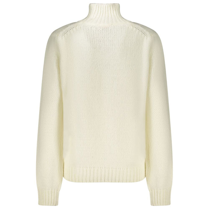 White Wool Women Sweater