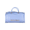 Light Blue Polyethylene Women Handbag