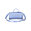 Light Blue Polyethylene Women Handbag