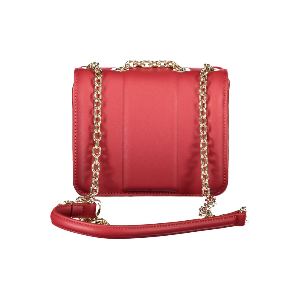 Red Polyethylene Women Handbag