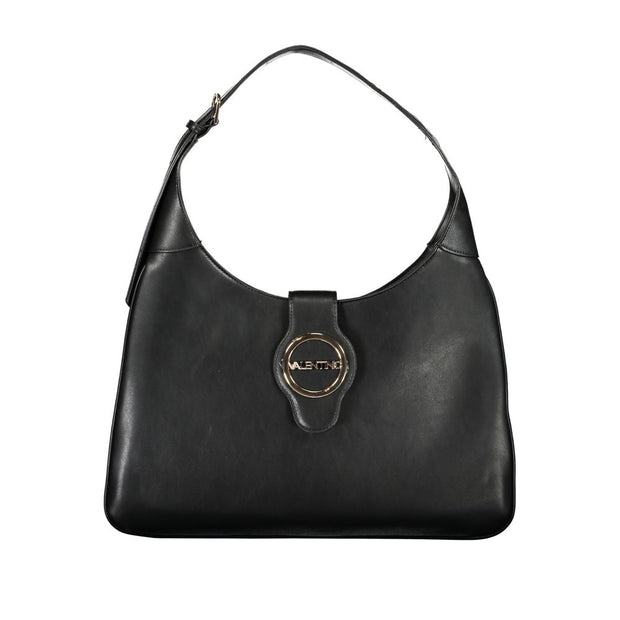 Black Polyethylene Women Handbag