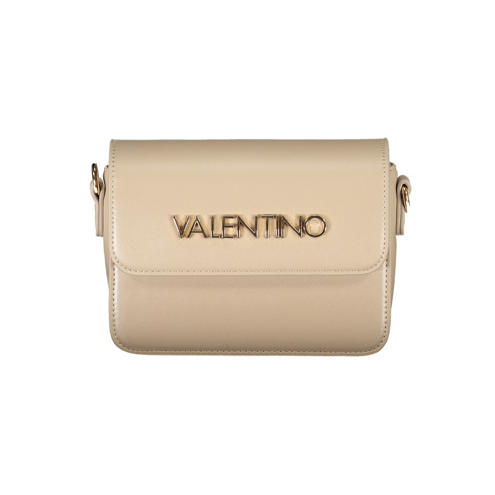 Beige Polyethylene Women Handbag