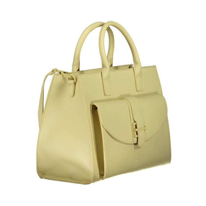 Green Polyethylene Women Handbag