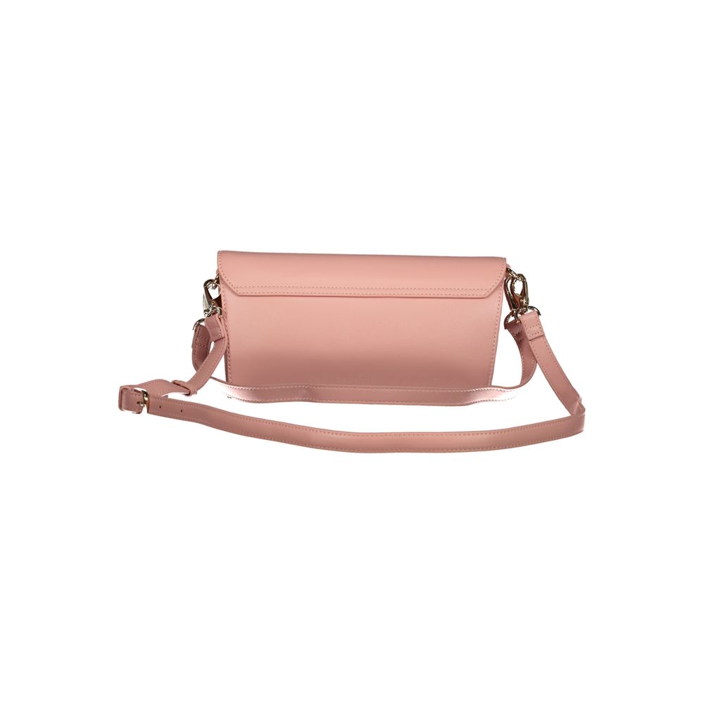 Pink Polyethylene Women Handbag