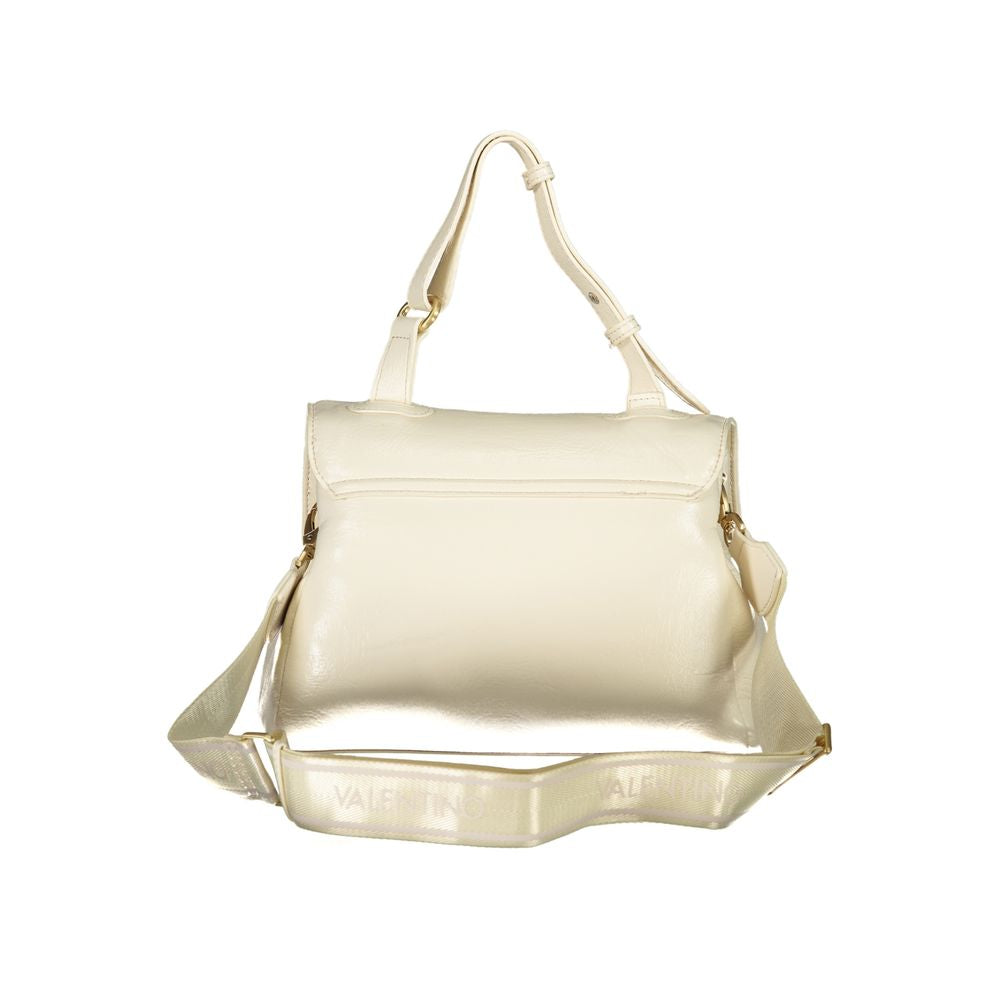 Beige Polyethylene Women Handbag