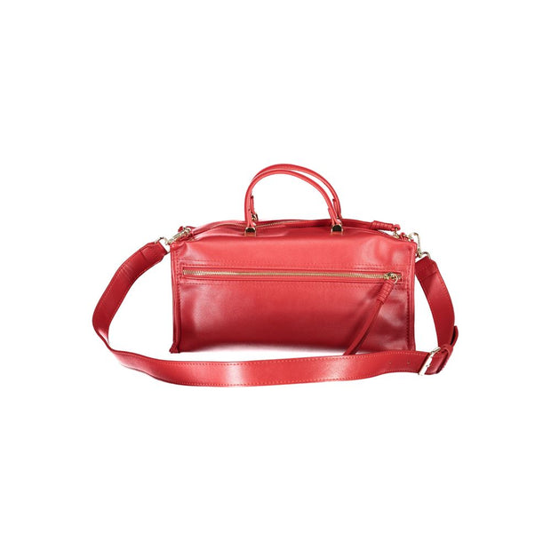 Red Polyethylene Women Handbag