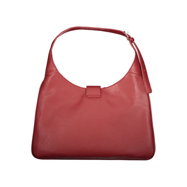 Red Polyethylene Women Handbag