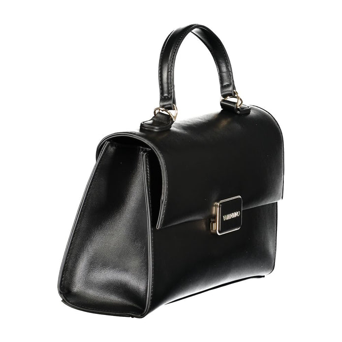 Black Polyethylene Women Handbag