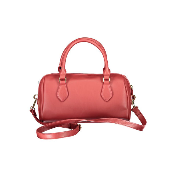 Red Polyethylene Women Handbag