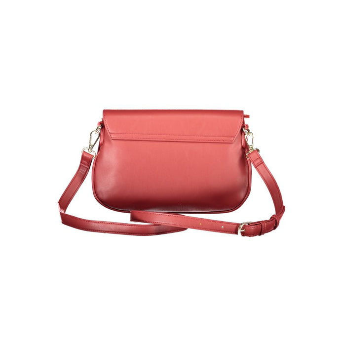 Red Polyethylene Women Handbag