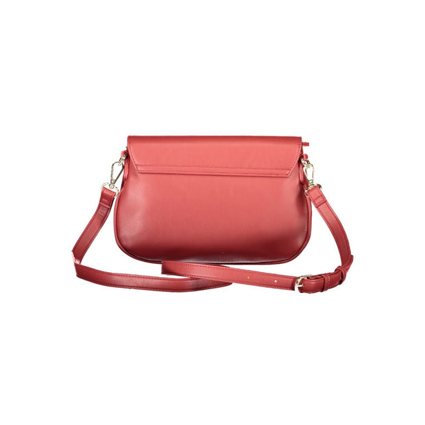 Red Polyethylene Women Handbag