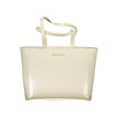 Beige Polyethylene Women Handbag