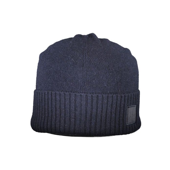 Blue Wool Men Cap