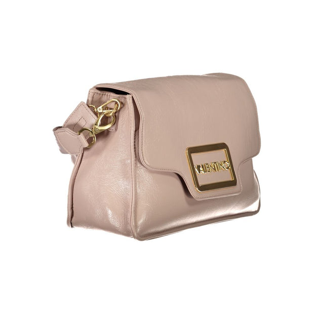 Pink Polyethylene Women Handbag