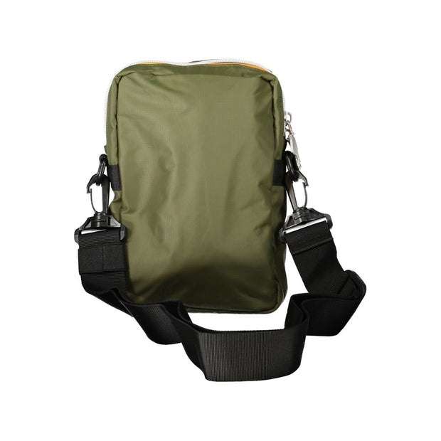 Green Polyamide Men Shoulder Bag