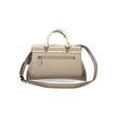 Beige Polyethylene Women Handbag