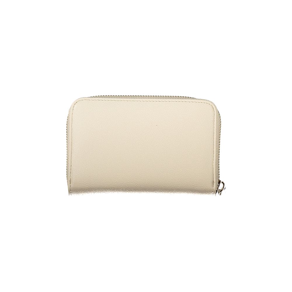 Beige Polyethylene Women Wallet