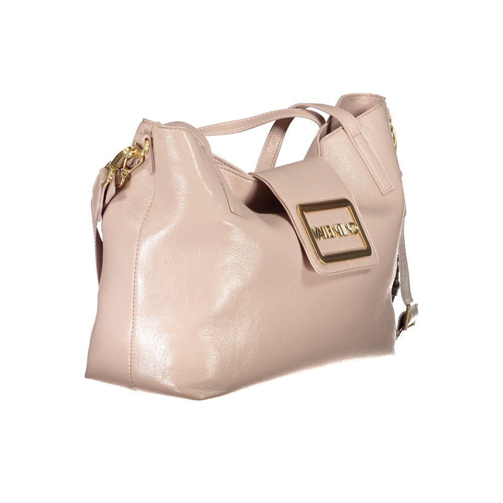 Pink Polyethylene Women Handbag