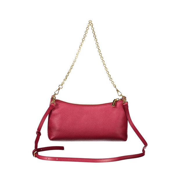 Red Leather Women Handbag