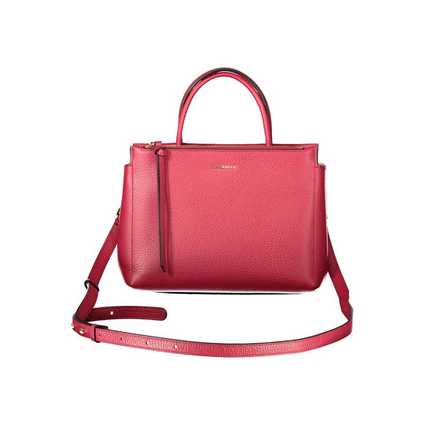 Red Leather Women Handbag