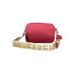 Red Leather Women Handbag