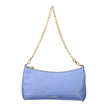 Light Blue Leather Women Handbag