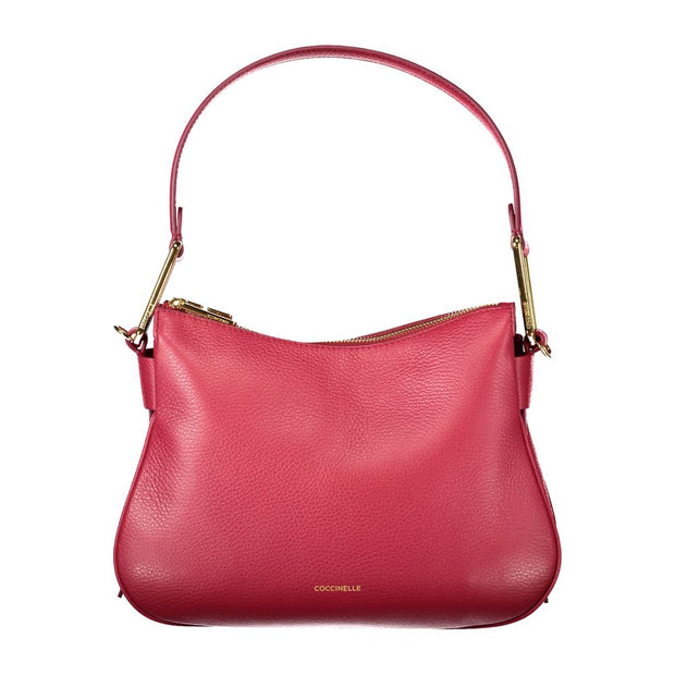 Red Leather Women Handbag