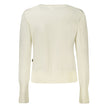 White Polyester Women Sweater