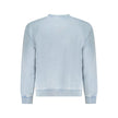 Light Blue Cotton Men Sweater