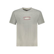 Gray Cotton Men T-Shirt