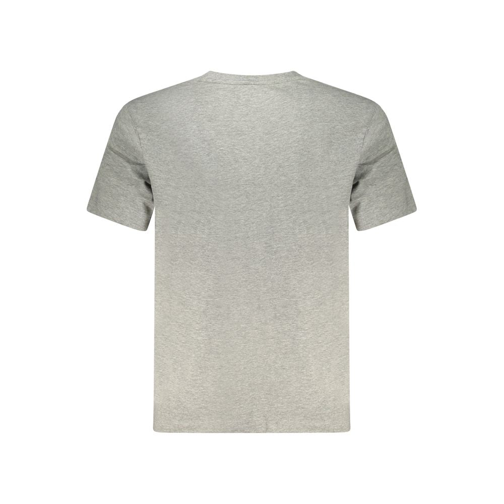 Gray Cotton Men T-Shirt