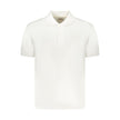 White Cotton Men Polo Shirt