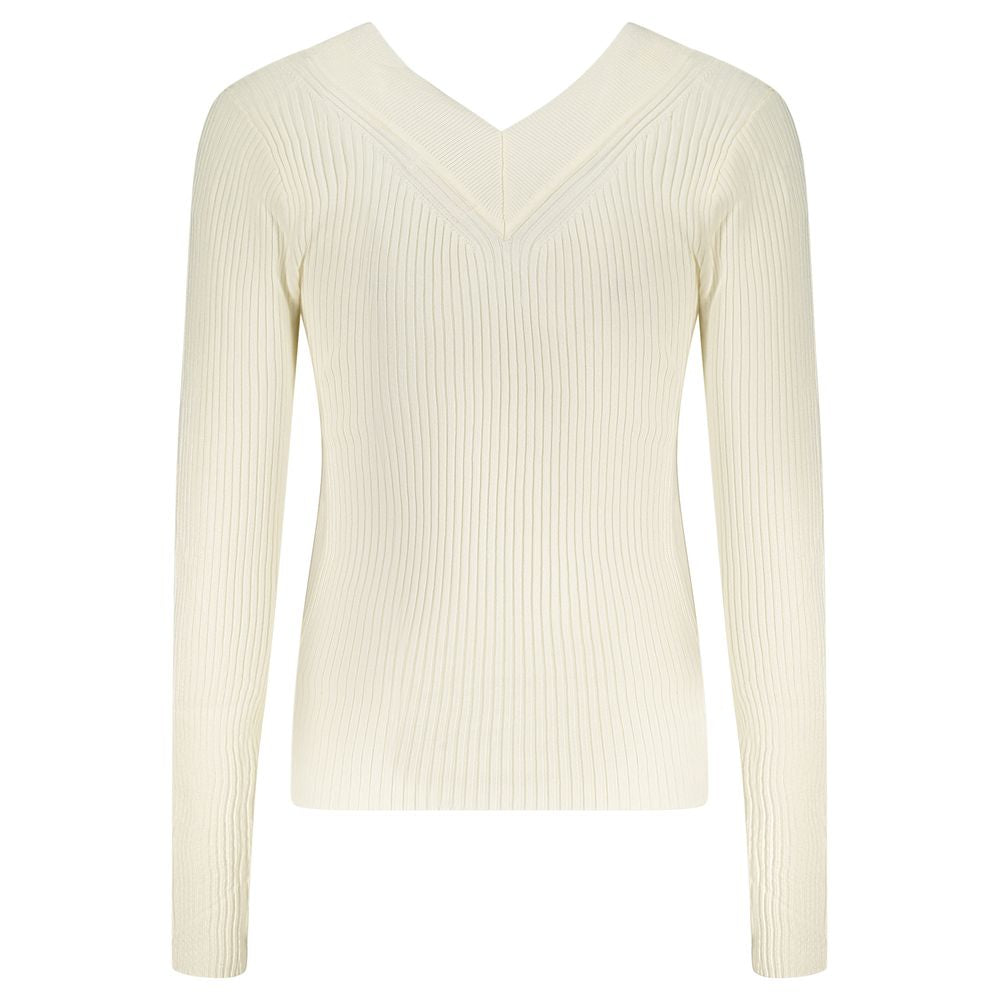 White Viscose Women Sweater