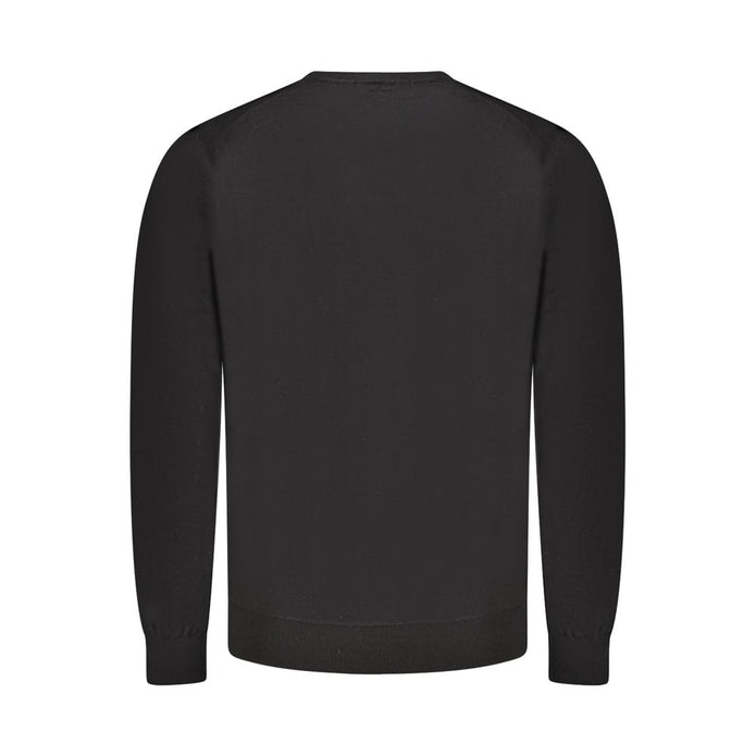 Black Wool Men Sweater