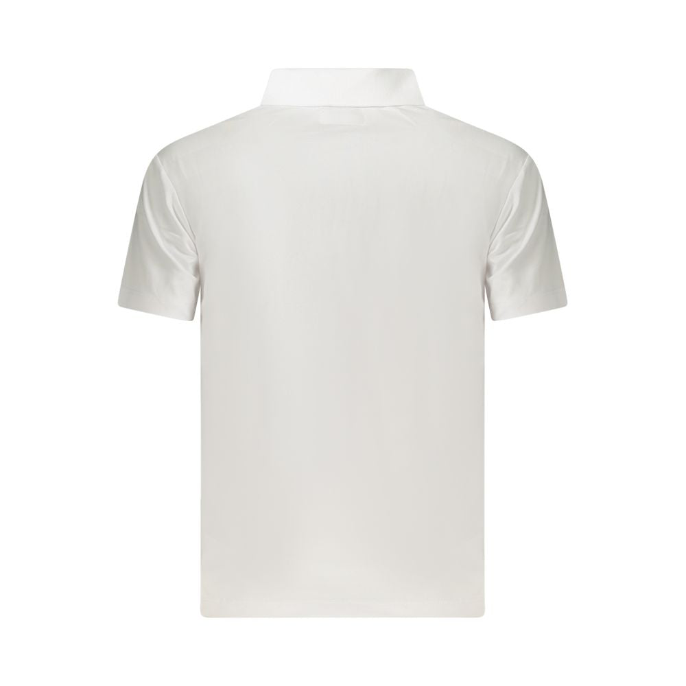 White Cotton Women Polo Shirt