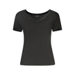 Black Lycra Women T-Shirt