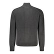 Black Cotton Men Sweater