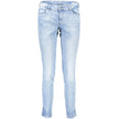 Light Blue Cotton Women Jeans