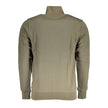 Green Cotton Men Sweater